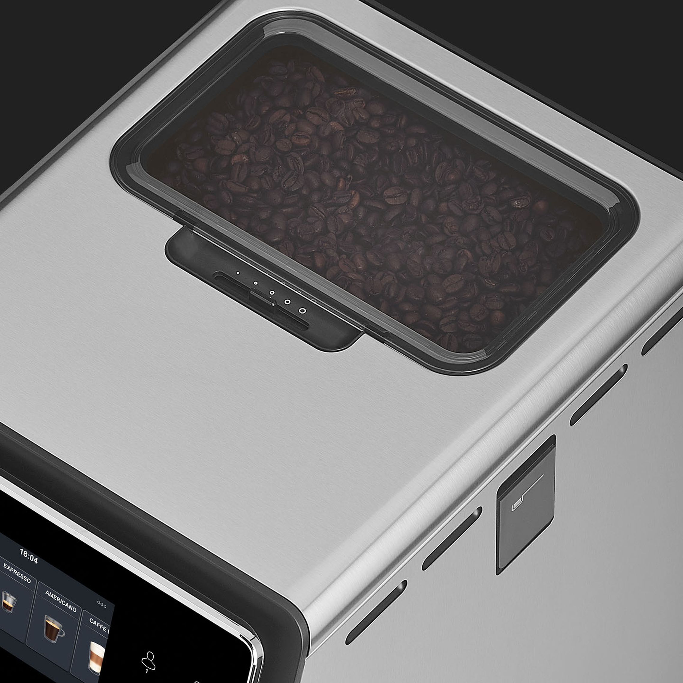 Bean hopper and grinder adjustment at WMF Perfection OFFICE