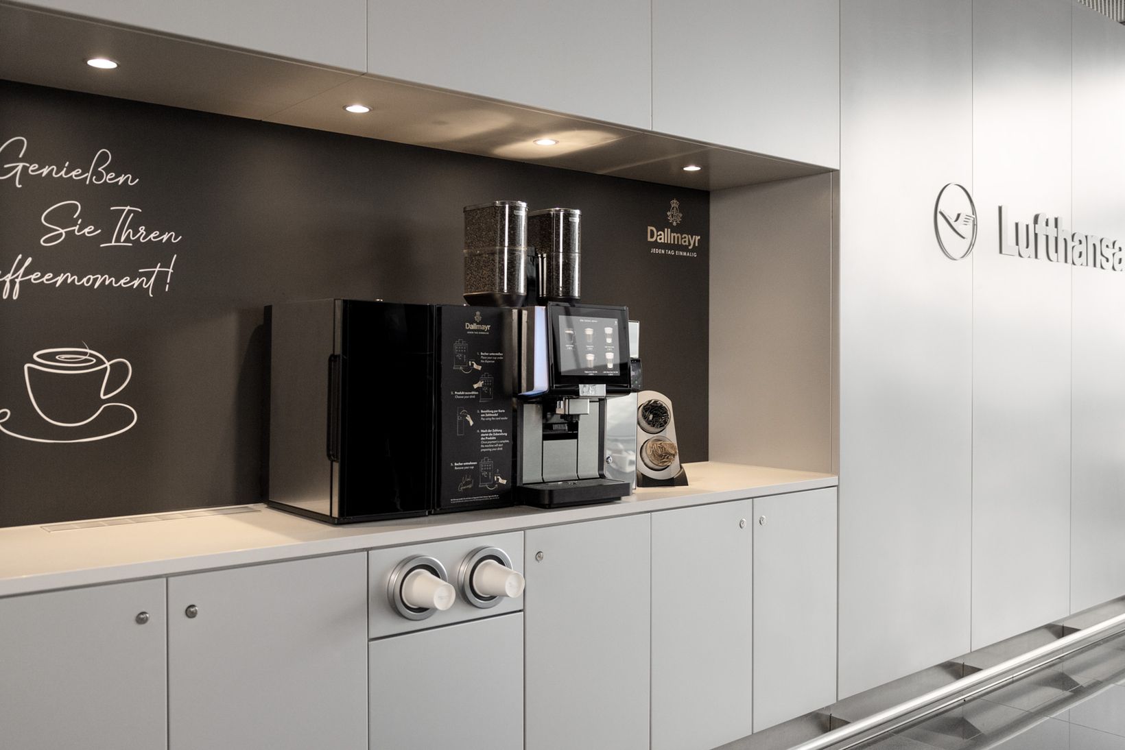 Lufthansa coffee counter