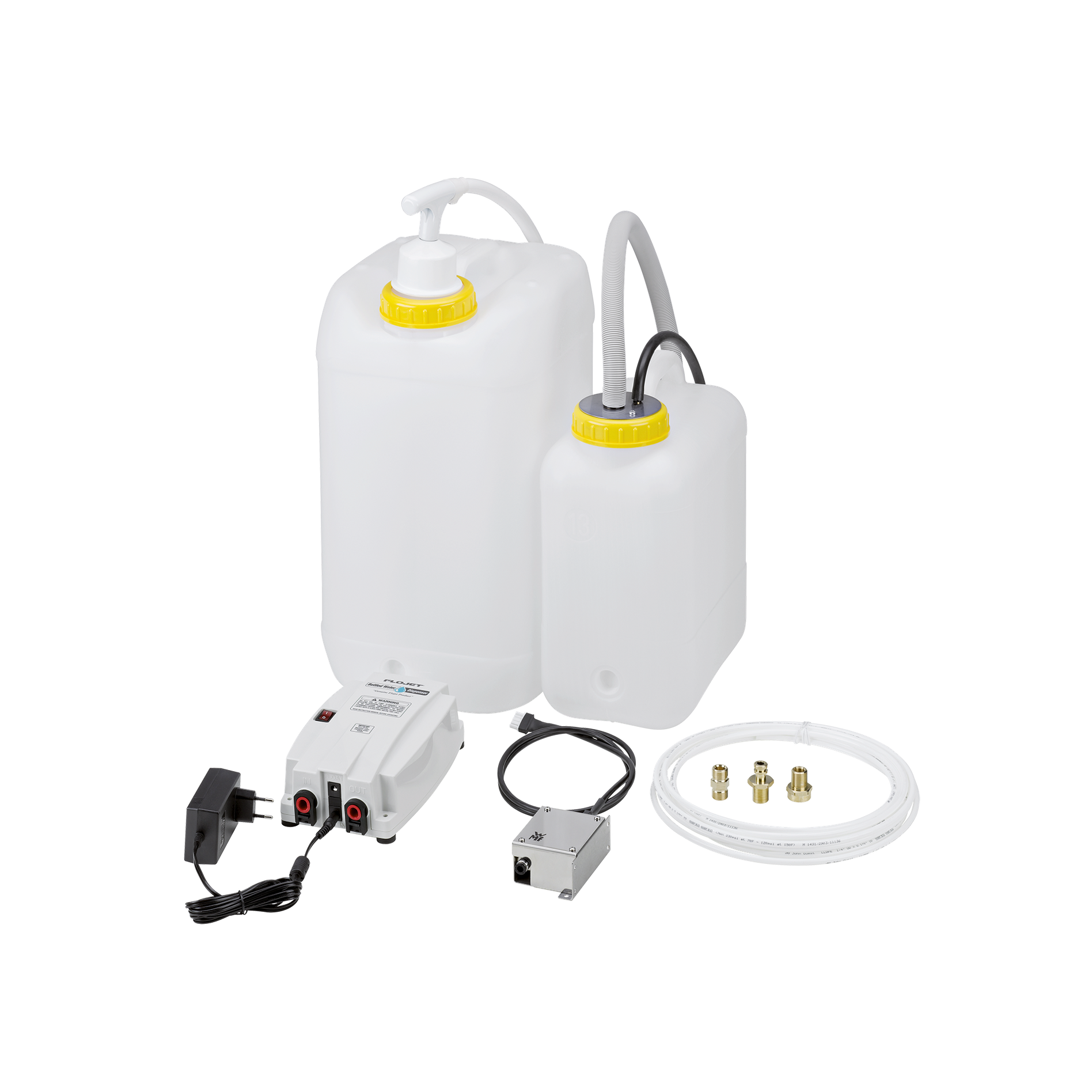 Technical group with external booster pump