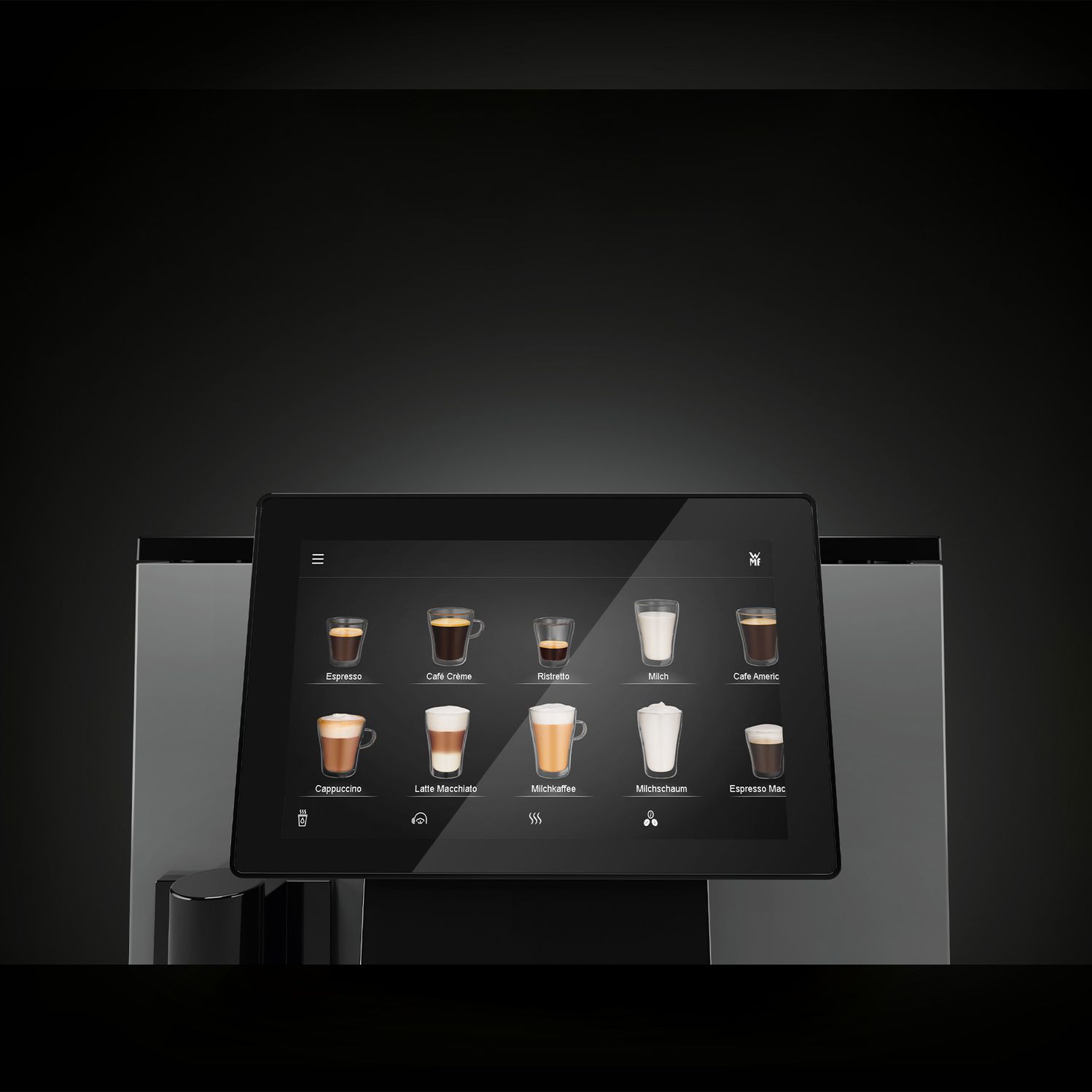 WMF Peak 50 professionelle Kaffeemaschine mit 7-Zoll-Display